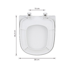 Assento Sanitário Lille|Etna Polipropileno Fechamento Comum Branco Sensea